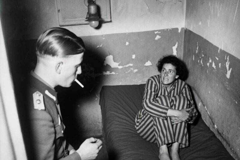 Each German soldier was allowed 7 minutes per day with each French prisoner.