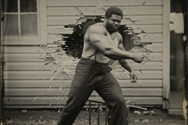 (1856, Jacob Terrell) The Black Man So Strong That 12 Overseers Could Not Restrain Him