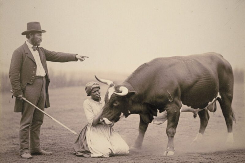 Plantation Owner Made His Slave ‘Breed’ with His Prize Bull Blamed Her When Nothing Happened