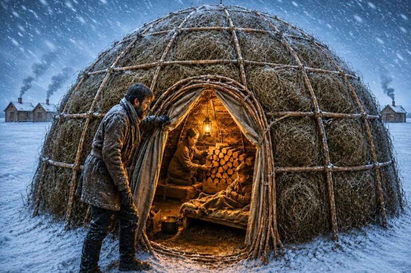 They Thought He Froze in His Tumbleweed Igloo — Instead They Found It Warm and Full of Dry Firewood