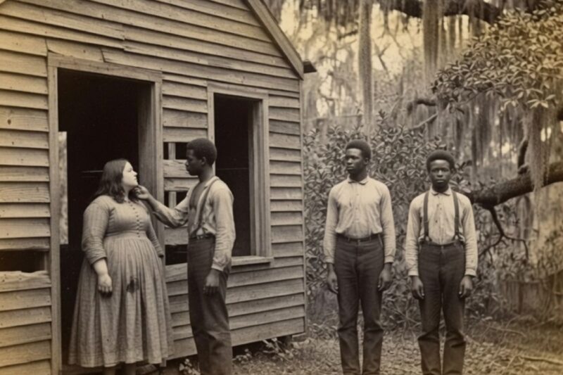 The plantation lady gave her obese daughter to three slaves… What they did with her